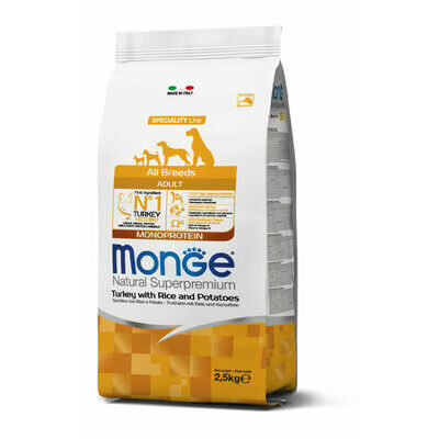  Sausā barība MONGE ALL BREEDS Adult Turkey Rice & Potatoe 12 kg