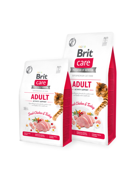Sausā barība kaķiem BRIT CARE Cat Grain-Free ADULT ACTIVITY SUPPORT 400g
