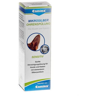 Līdzeklis ausu tīrīšanai CANINA MICROSILVER EAR RINSE 100 ml 