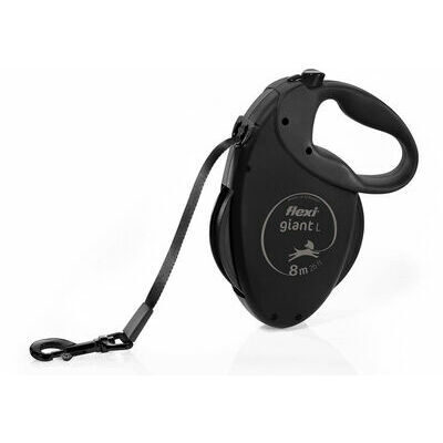  Pavada suņiem FLEXI GIANT BLACK EDITION L 8m, melna